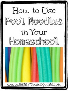 pool noodle learning games crafts