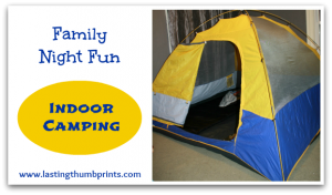 family fun indoor camping