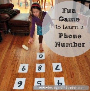 Play this fun game to help your child learn their phone number