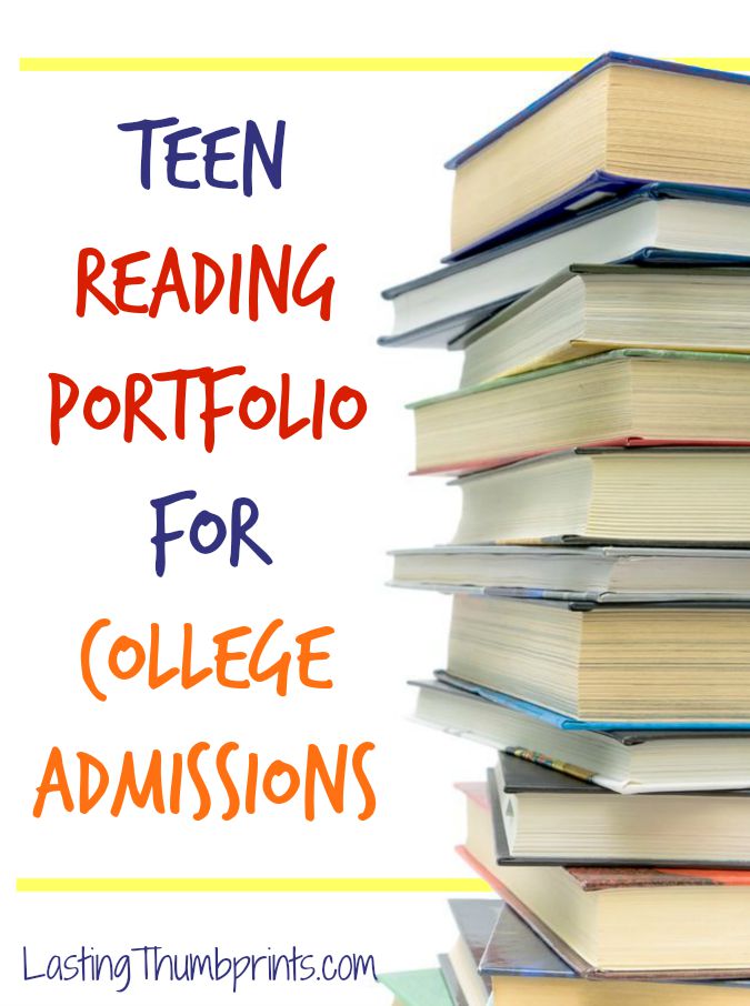 Teen Reading Portfolio for College Admissions