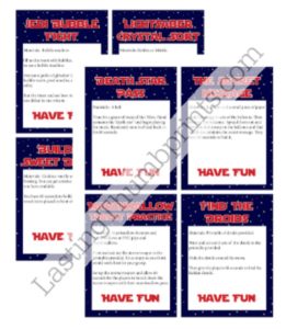 Star Wars Minute to Win It Challenges