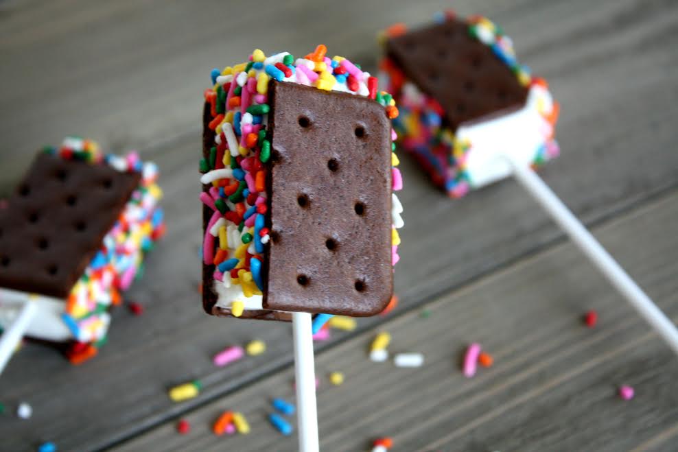 Yummy Ice Cream Sandwich Pops