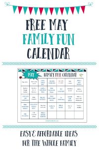 Don't let your busy spring schedule keep your family from connecting. Grab this free May family fun calendar to help your famiyl connect and strengthen relationships!
